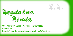magdolna minda business card